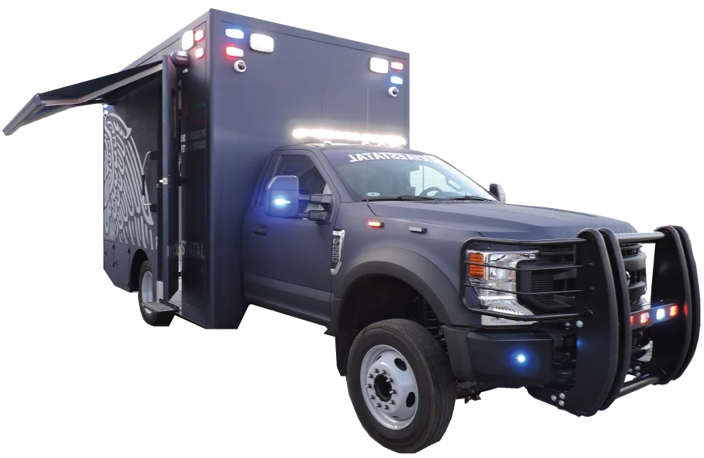 Unidad de monitoreo sobre chasis de pick up
